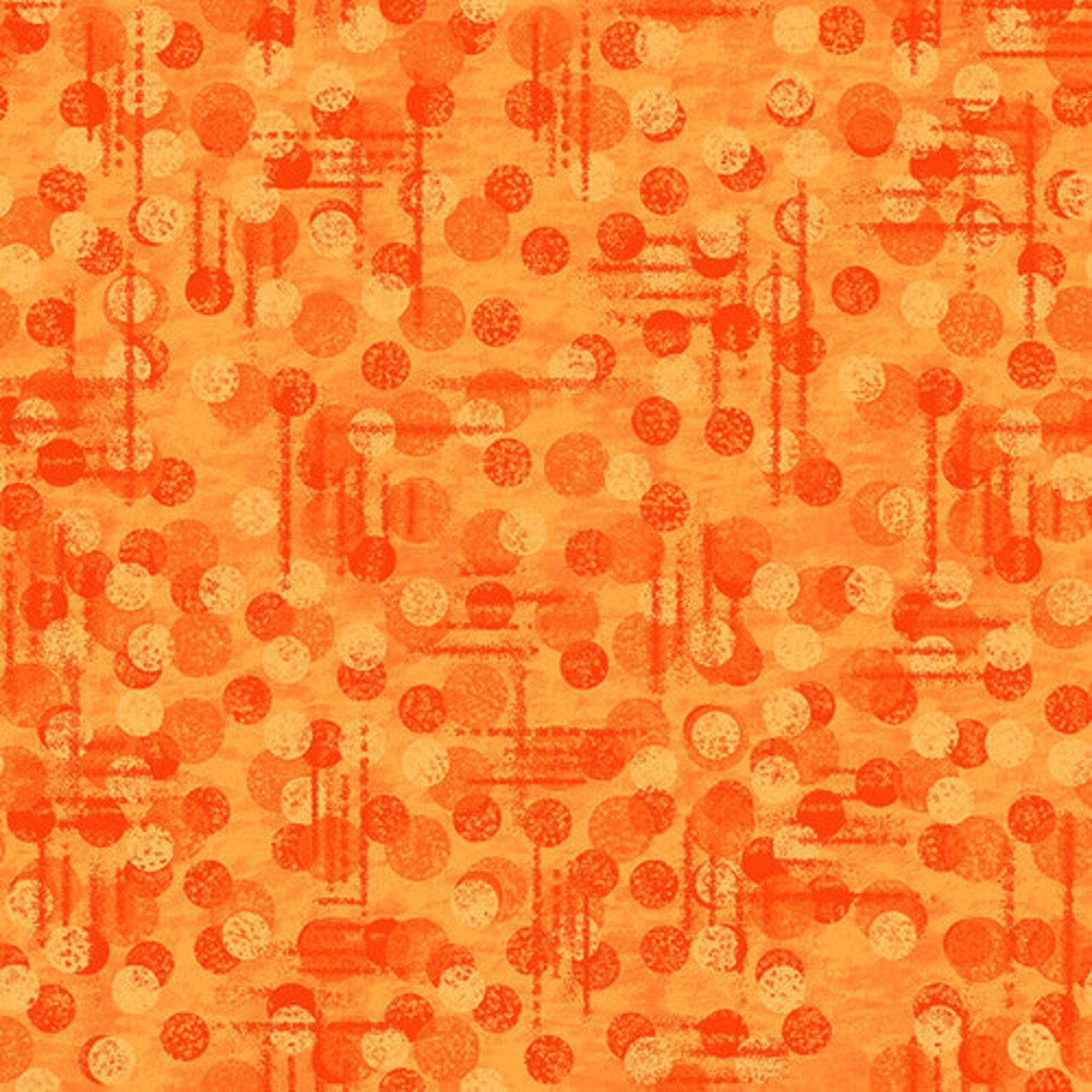 Fabric Blank Quilting Orange Tonal Texture Jot Dot by the Quarter Yard 9570-33